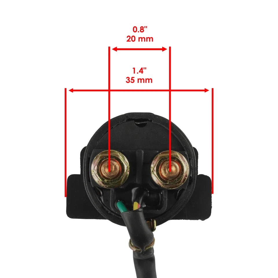 Solenoide relé de arranque para Arctic Cat 250 utilitario 2x4 2006 2007 2008 2009 Foto 3 de 4
