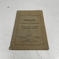 VINTAGE Victoria 1943 Water River Sewage Silage Manual Paper Mancave Plant Aus