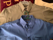 TWO Men's Arrow Classic Fit Sateen Long Sleeve Dress Shirt - SEE DETAILS-SALE!