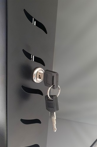 Techly Professional Armadio Rack 19'' a Muro 6 Unità P.600 mm Flat Pack Nero - Foto 5 di 9