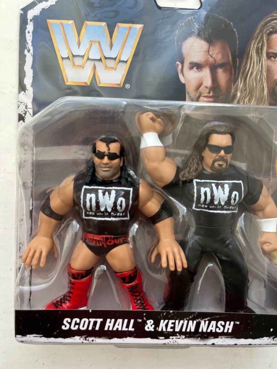 BNIB WWE MATTEL RETRO SERIES 14 NWO SCOTT HALL & KEVIN NASH