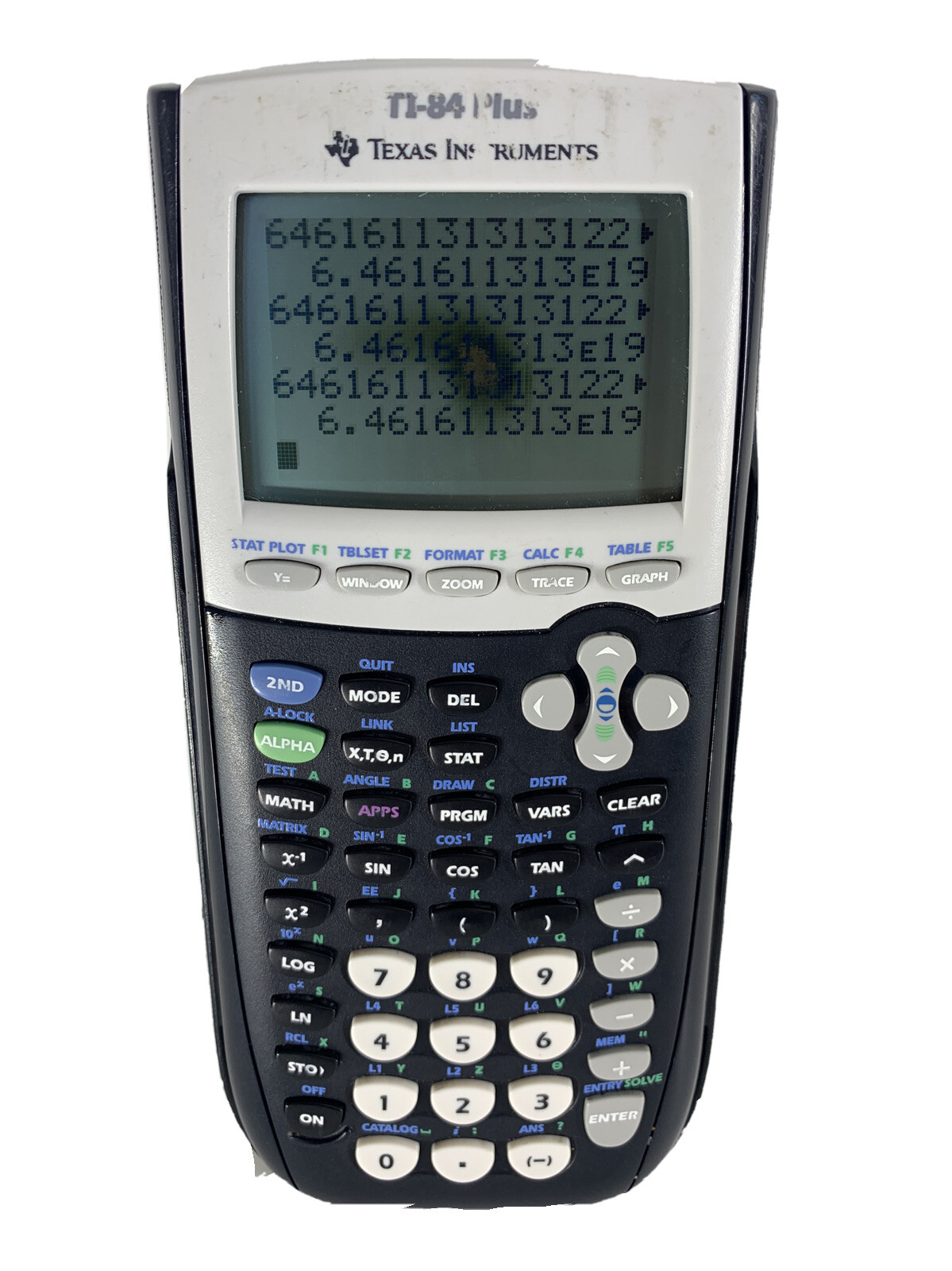 Texas Instruments Ti 84 Plus Graphing Calculator Black For Sale Online Ebay