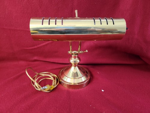 Vintage Brass Piano Bankers Lamp - Picture 4 of 7