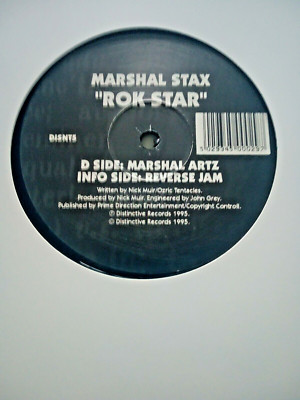 marshal stax - rok star - excellent condition distinctive 12'' vinyl