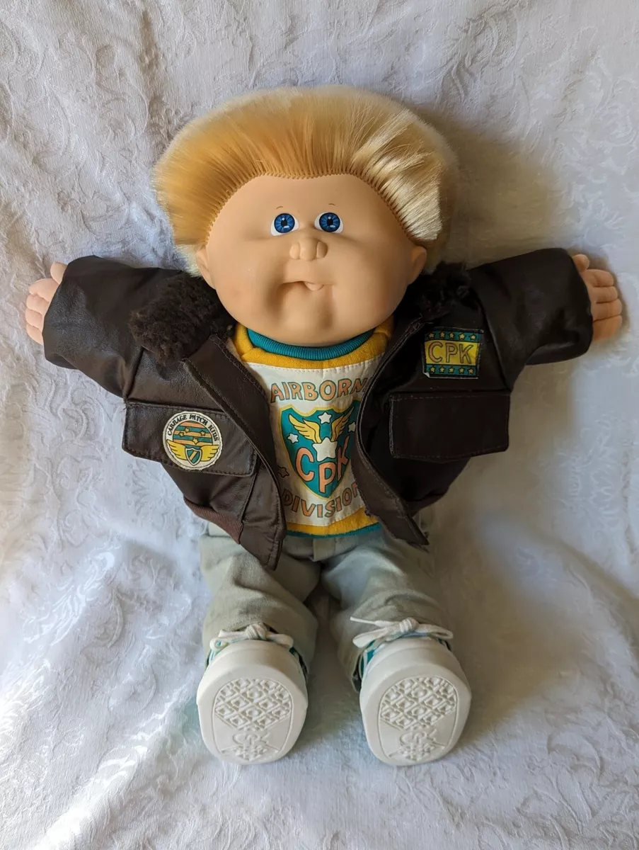 VINTAGE CABBAGE PATCH KID SPIKEY BLONDE BOY CPK AIRBORNE DIVISION