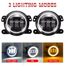 2p 4 Inch Led Fog Lights Front Bumper Driving Lamps For Jeep Wrangler Jl Jt Jk