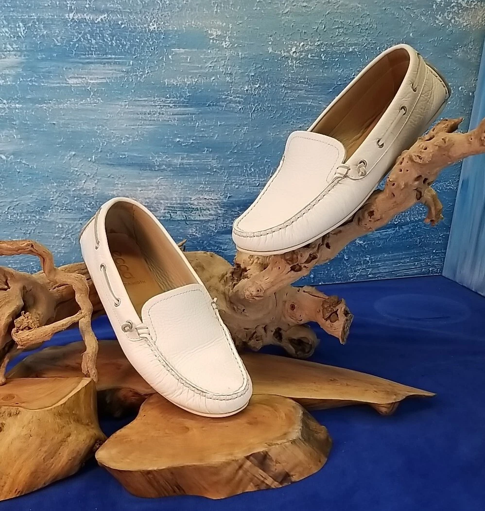 Mocassini da guida Ecco Cuno donna US 10 slip on extra larghezza barca stile mocassino