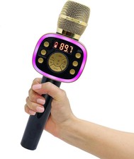 Carpool Karaoke Machine for Kids  Adults, 1, Gold  Black