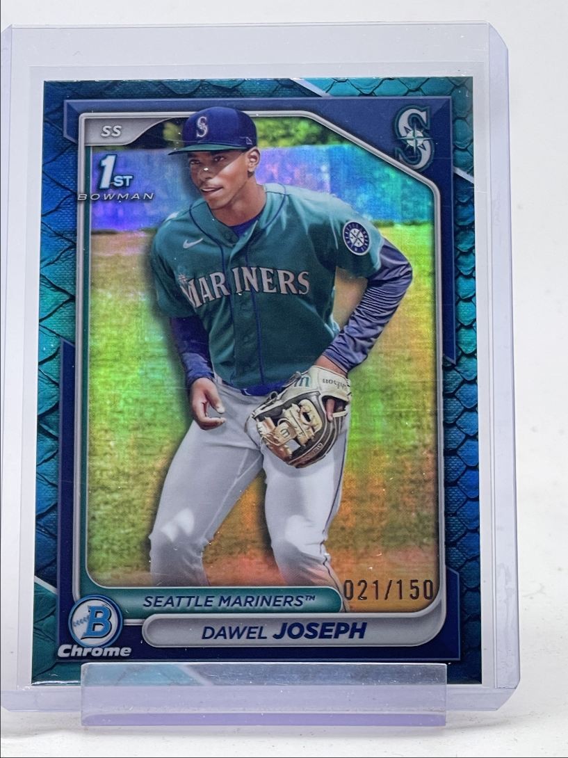 DAWEL JOSEPH 2024 BOWMAN CHROME 1ST BLUE REPTILIAN REFRACTOR /150 Q0190