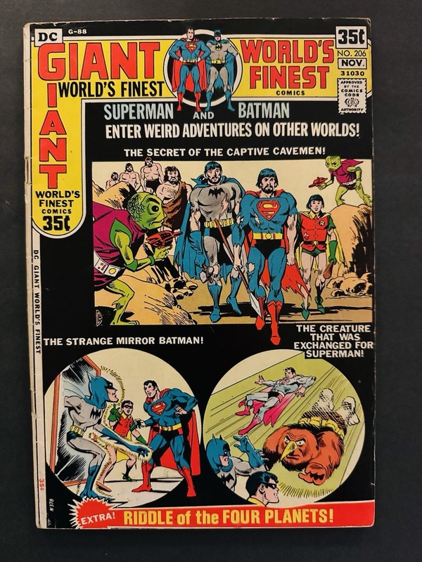 Worlds Finest #206 | 1971 | DC Giant | Reprints | Batman | Superman
