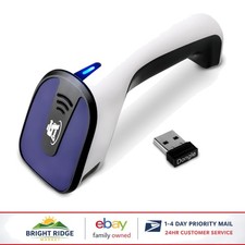 Wireless Bluetooth Barcode Scanner for 1D and 2D Codes with Rechargeable Battery