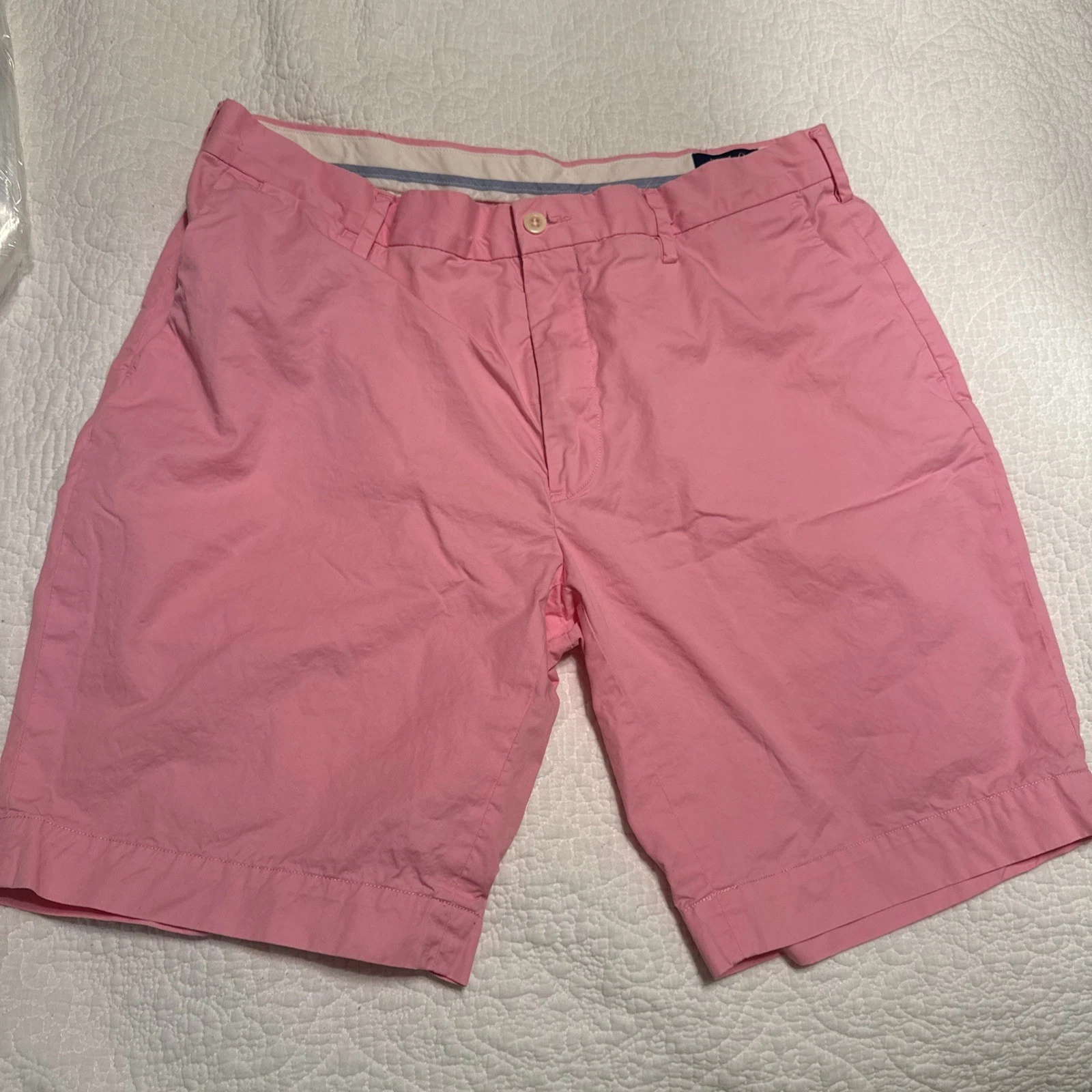 Ralph Lauren Classic Fit Pink Polo Chino Shorts - Size 35. 100%Cotton