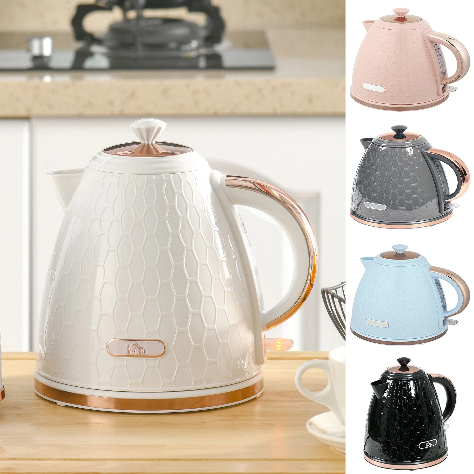 Electric Kettle, 1.7L, 3kW, Fast Boil Kettle, Auto Shut-off
Opens in a new window or tab