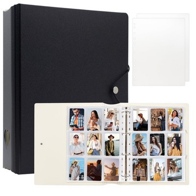 A4 Kpop Photocard Binder with 11.02 inches x 1.97 x 12.6 inches, Black