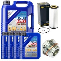 MotoröL Filter Set 5W-40 Liqui Moly 9 Liter + Schraube FüR VW LT 28-35 28-46 II