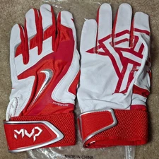 NIKE MVP ELITE PRO ADULT LARGE PREMIUM BASEBALL BATTING GLOVES, PGB395-165