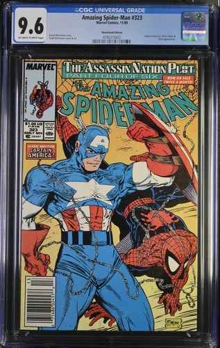Amazing Spider-Man #323 CGC 9.6 NEWSSTAND  Todd McFarlane Cover 1989