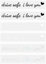6 Pcs Car Mirror Decals for Safe Driving, 4.7" Waterproof High-Adhesion Rearview