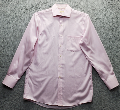 Michael Kors Dress Shirt Mens M Pink Classic Fit Long Sleeve Non-Iron  Button Up | eBay