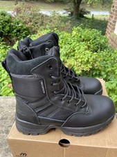 Maelstrom Men's size 9 Boots Tac Force Black Work Motorcycle Security Combat 8"