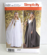 Simplicity 1551 Renaissance / Medieval Costume Misses' 8-14 Pattern Uncut
