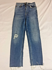 Re/DONE Redone Originals High Rise Cropped Jeans Size 25