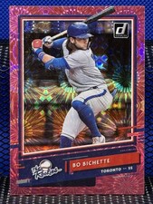 2020 Panini Donruss BO BICHETTE Blue Jays Pink Fireworks The Rookies