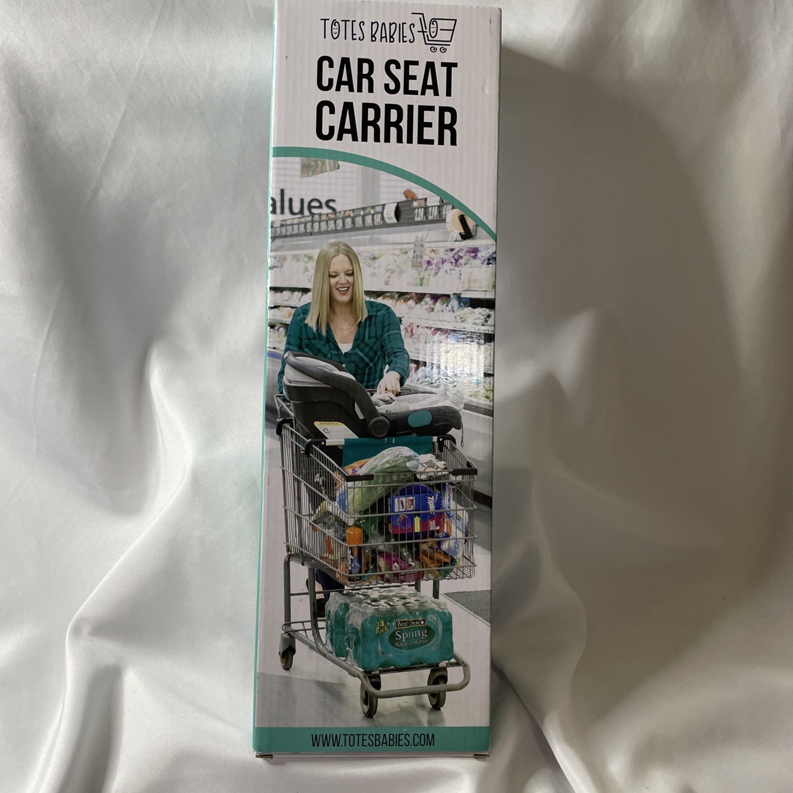 NIB Totes Babies Car Seat Carrier For Shopping Carts And Wagons