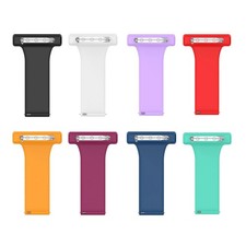 Silicone Nurses Watch Strap Clip On Fob Watchband Midwives Paramedics