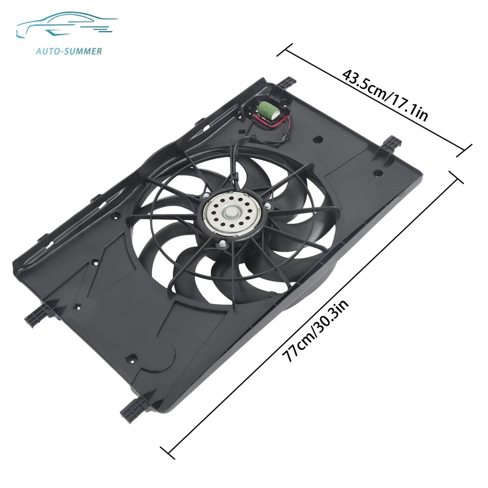 Nuevo conjunto de ventilador de radiador para Chevrolet Cruze 2012-2017 Buick Verano 2011-2015 Foto 2 de 4