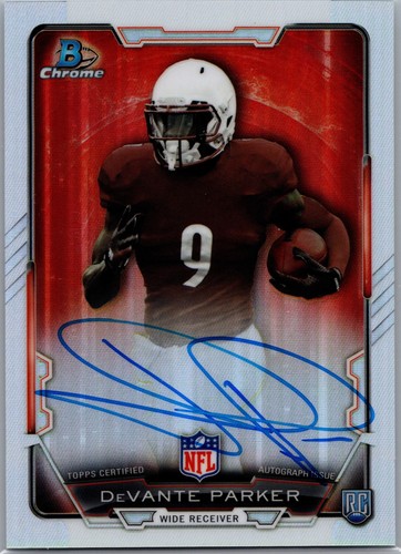 DeVante Parker #RCRA-DPA 2015 Bowman Chrome Rookie Refractor Autographs card