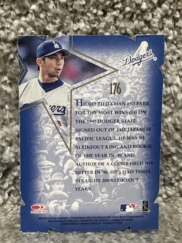 Hoja Fractal Matrix 1998 troquelado/100 Hideo Nomo (eje Z de bronce) #176 Foto 2 de 3