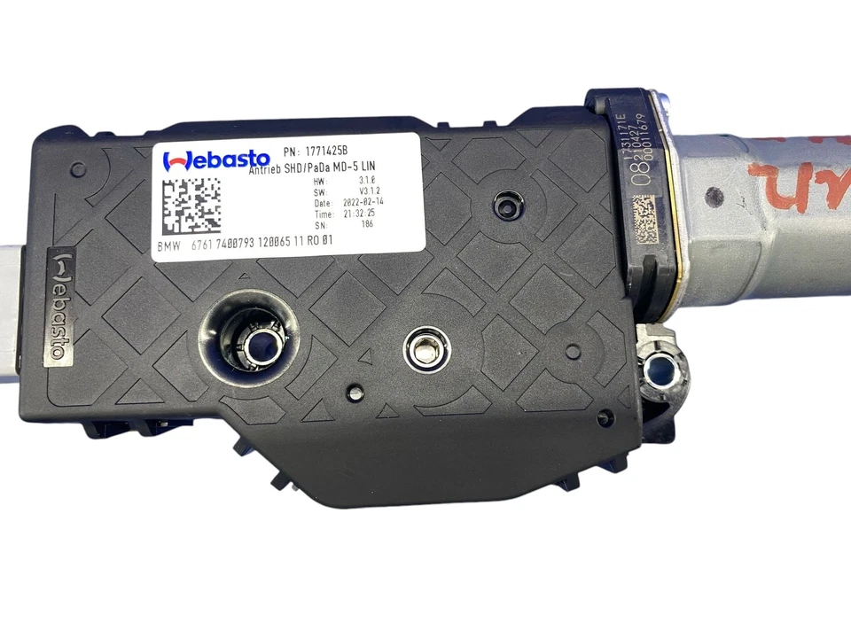 2017-2022 BMW 740I ЗАДНИЙ ПРАВЫЙ СОЛНЦЕЗАЩИТНЫЙ КОЗЫРЕК НА КРЫШЕ МОТОР 7400793 OEM - Изображение 3 из 4