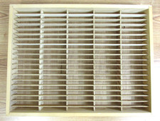Napa Valley Wood 100 Cassette Tape Storage Rack Wooden Vintage 1992