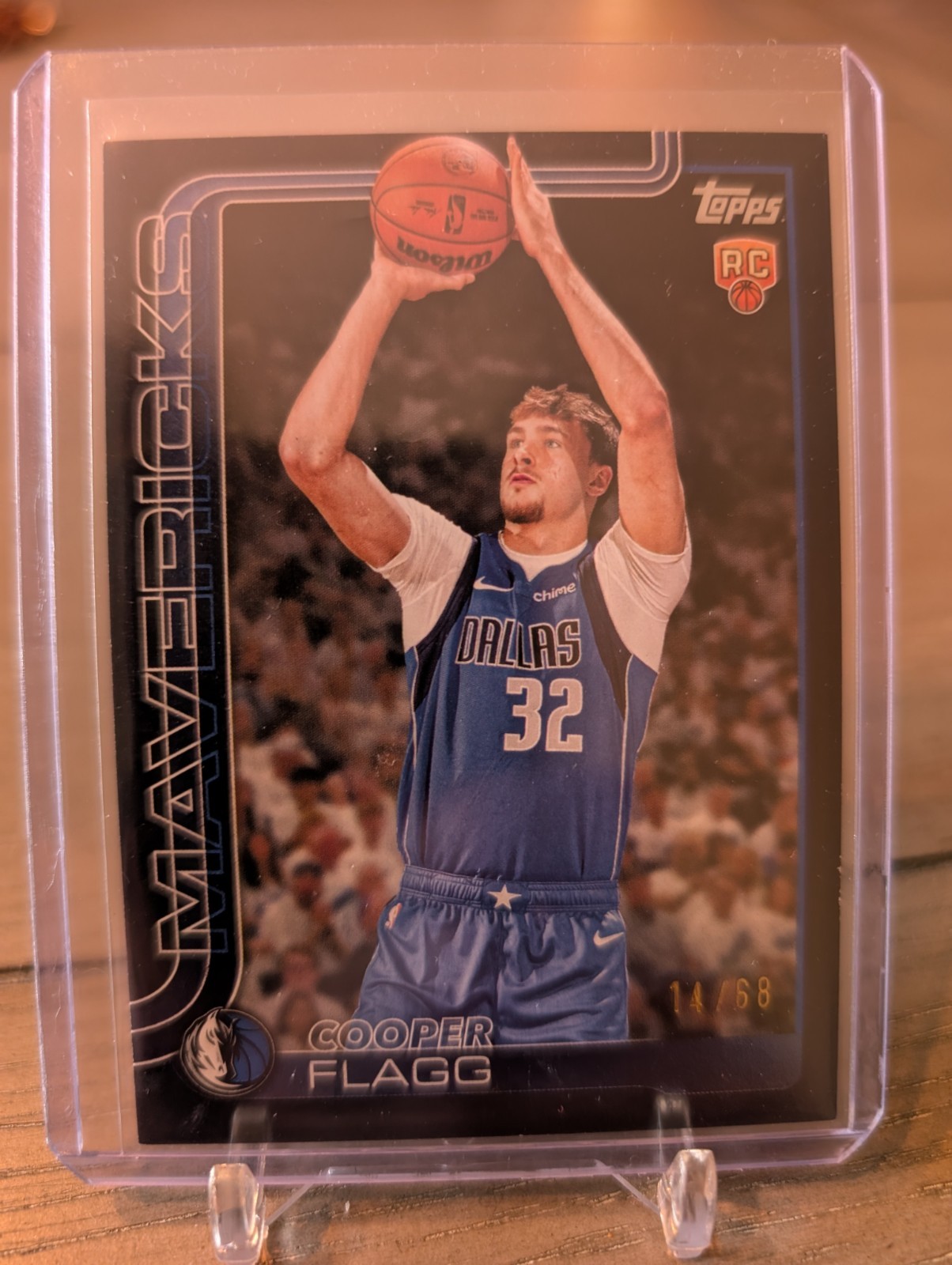 2025-26 Topps Basketball Cooper Flagg #201 Black Border 14/68 (RC) SSP