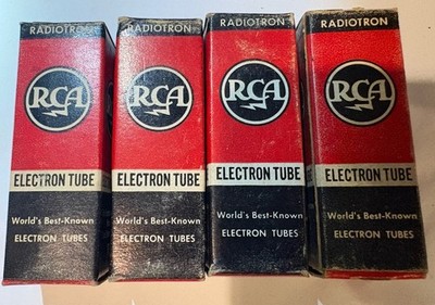 Mixed Lot 4 RCA VTG Vacuum Tubes 12AZ7 Gt4 6BY6 NOS NIB Rare Find Unopened Box