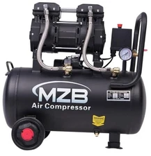 MZB Ultra Quiet Air Compressor 110V/60Hz 1.5HP 7.41CFM MAX 115PSI 6.4 Gallon