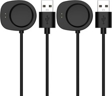 Replacement Chargers Intended for Amazfit T-Rex 3, 3 Pro/Balance Black,2PACKS