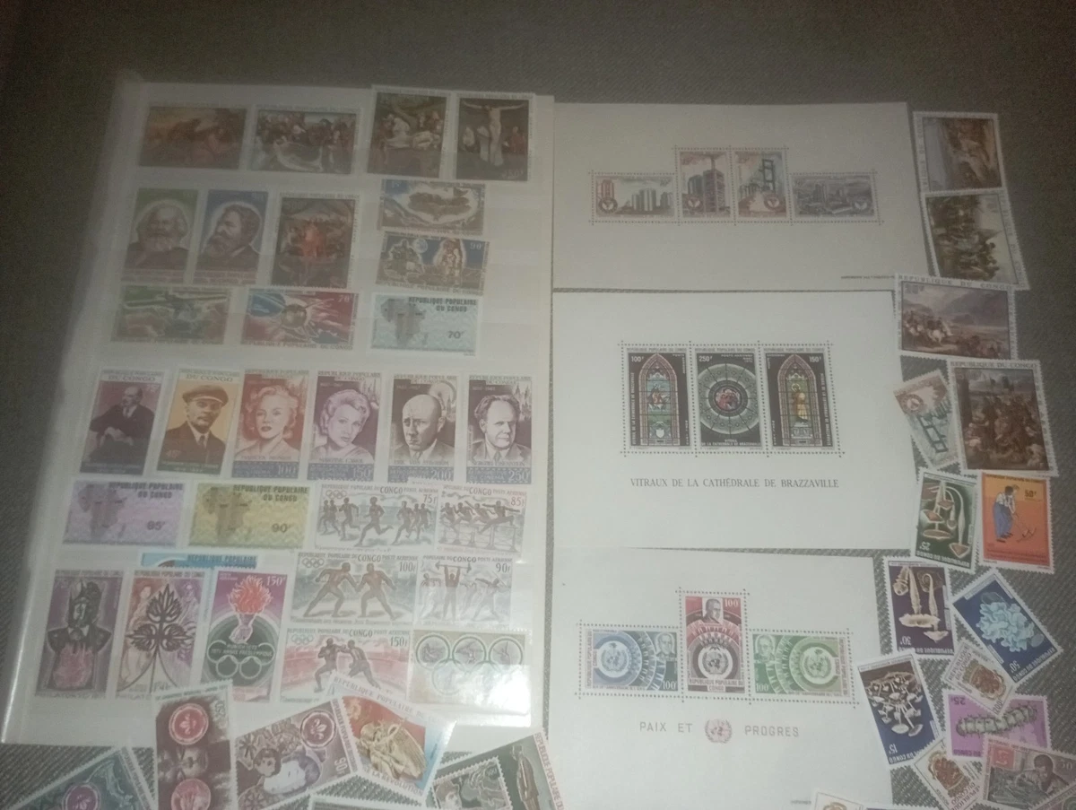 Lote de sellos Congo 1961/1972 nuevo