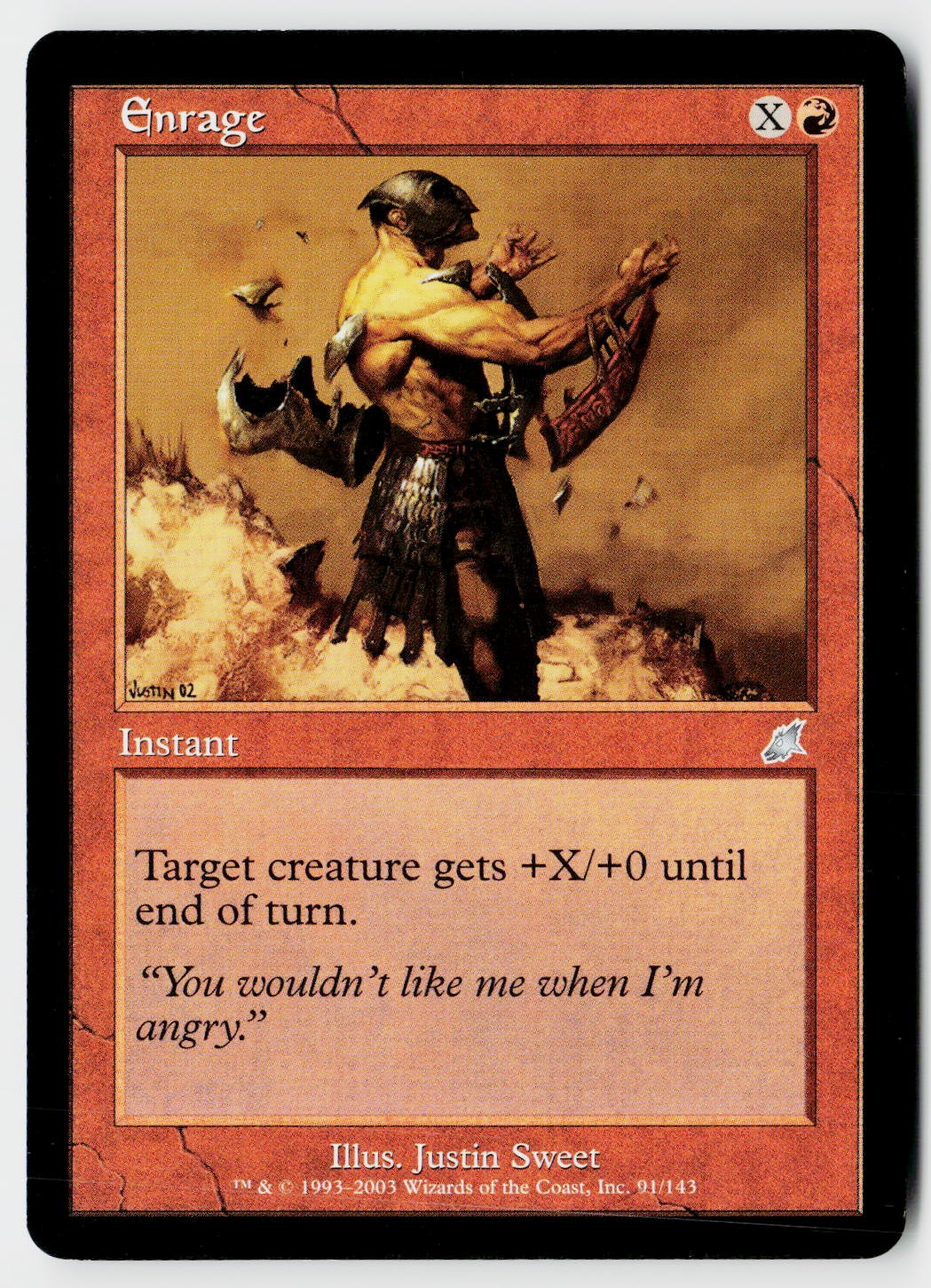 MTG Scourge #91 Enrage Near Mint or Better
