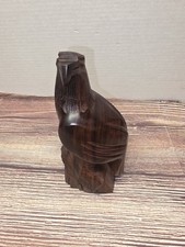 Vintage Ironwood Bald Eagle Bird Wood Carving...