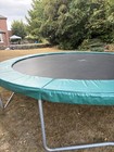 PLAYLAND Europa 14ft Trampoline W Ladder Great Condition No tears no rust Solid