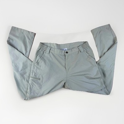 Outdoor Hiking Convertible Pants Nylon Zip Off Cargo Tan Medium Dakota Grizzly