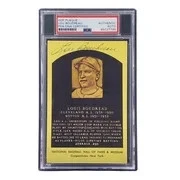 Lou Boudreau Signed 4x6 Cleveland HOF Plaque Card PSA/DNA 85027795 - Image 3 of 4