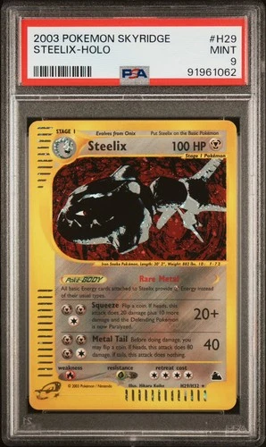 2003 Skyridge Steelix H29 Holo PSA 9