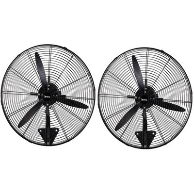 Zokop 2PCS 30'' Industrial Wall Mount Fan Metal 4 Speed Ventilation Shop Fan