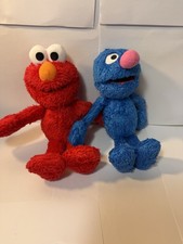 Sesame Street Plush Lot Of Elmo, Grover 9 -10