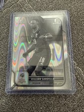 KILLIAN SARDELLA 2022 Bowman Chrome UEFA Under 21 1st REFRACTOR Black White Ray