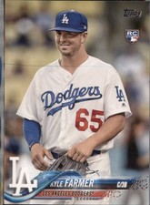 KYLE FARMER #485 2018 Topps Los Angeles Dodgers NM