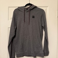 Under Armour Men's Gray Rival Fleece Pullover Hoodie